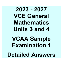 2023-2027 VCE General Maths Sample Answers